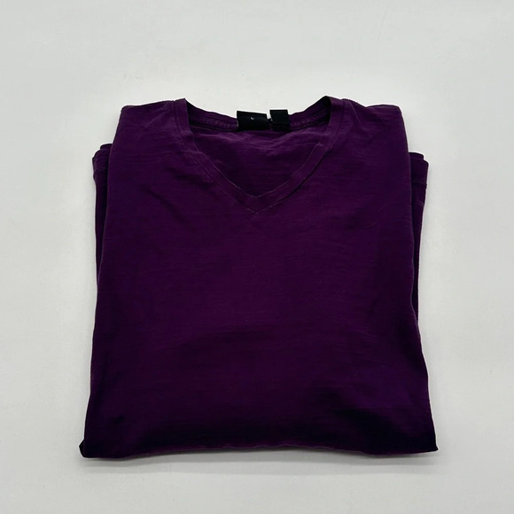 Boss Hugo Boss Men Shirt Slim Fit Purple Modern Fit Long Staple Cotton Tee Large - Picture 10 of 10